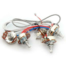 1Set Wiring Harness 2v2t Jack 500k Pots for Replacement LP Electric Guitar