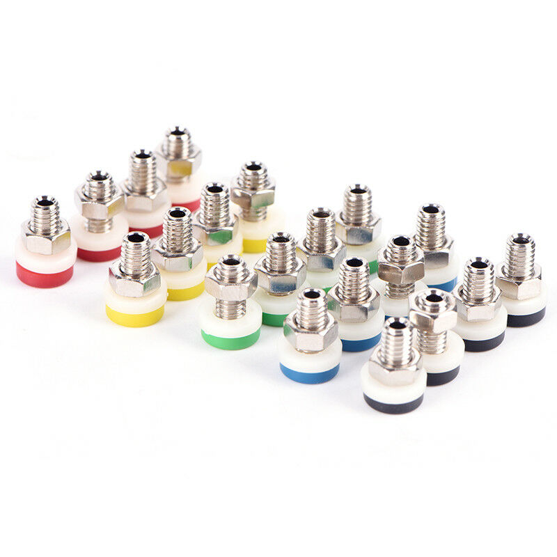 10p cs Mini 2mm Brass Banana Socket Jack For Audio Cables Plug Connector BD3c