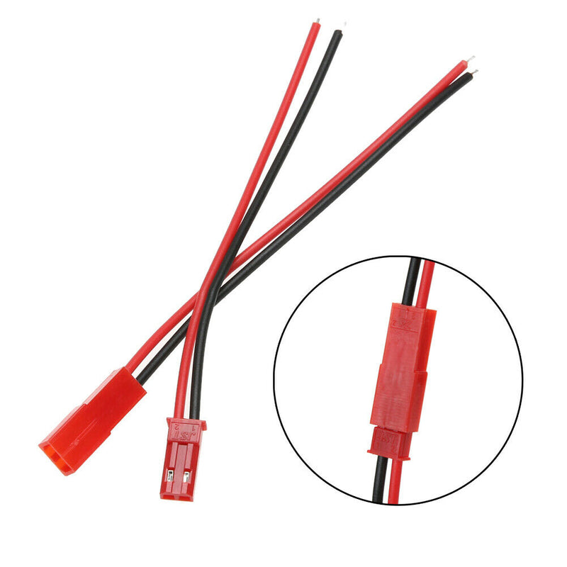 10 Pairs 100mm Male and Female JST Connector Plug for RC Lipo Battery Part A
