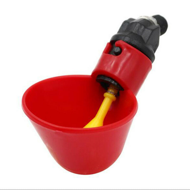 Float Chicken Waterer Cups Bowls Float Activated Cup with Mounting Hardware