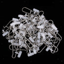 50pcs High Strength Fishing Sinker Slide with Stainless Steel Snap Tackle S