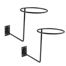 2x Durable Black Motorcycle Helmet Hanger with Screw for Coats Hats Caps