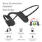 Wireless Open Ear Bone Conduction Headset Stereo Headphone Sport Black Earphone