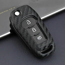 Carbon Fiber Car Key Case Accessories for Ford F-150 Ecosport Ranger Explo ROF