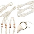 5-Pack Macrame Plant Hangers, Different Tiers, Handmade Cotton Rope Hanging