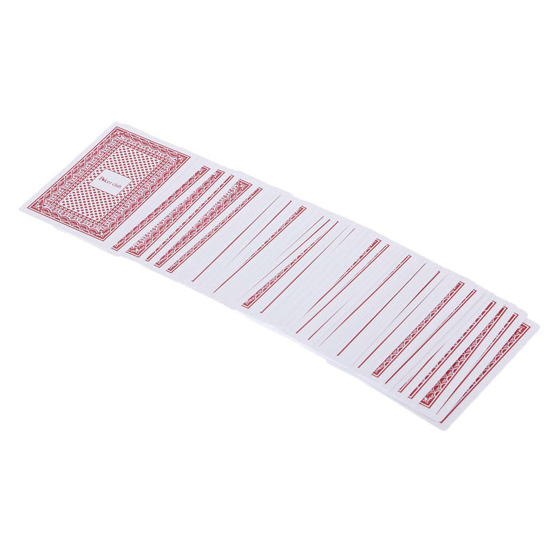 1* Poker Red 100% PLASTIC Texas Poker Size Playing Cards New