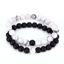 Couples His & Hers Distance Bracelet Lava Bead Matching YinYang Lovers Gift FT