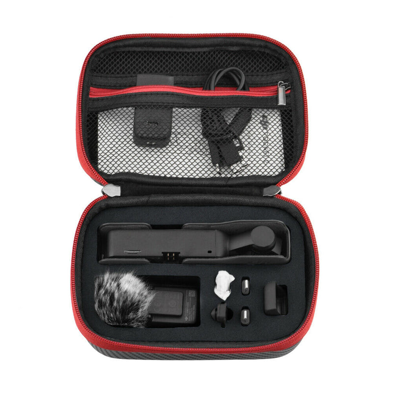 Carbon Fiber Texture Hard Shell EVA Portable Carrying Case for DJI Pocket 2