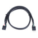 50cm USB 2.0 9 Pin Male to 9 Pin Female Adapter Extension Cable Cord Wire A