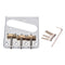 Chrome Bridge Compensated Brass Saddles Cut-Down Sides for TL Electric Guitar