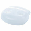 Plastic 4mm Dia Spring Loaded Clamps Cord Lock Toggles 50pcs White J9P3