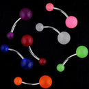 7Pcs a lot Glow Dark Belly Button Navel Bar Rings Body Piercing Jewelry Newly