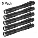5PCS XPE-R3 LED Flashlight Clip Mini FlashLight Penlight Portable Pen Torch  Hn