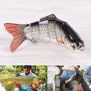 Multi-section Fishing Lure Crank Bait Swimbait Bass Shad Dace 10CM-18G-6