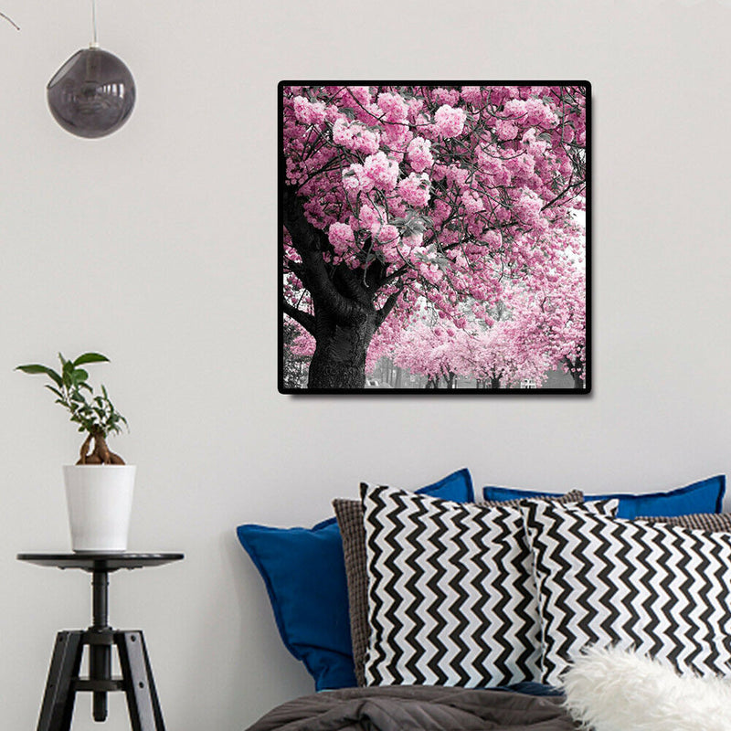5D DIY Diamond Painting Cherry Tree Full Round Drill Embroidery Needlework
