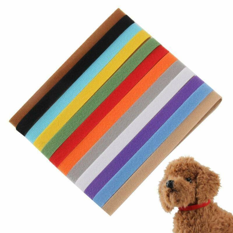 12pcs/set Adjustable Newborn Puppy ID Collar Pet Kitten Colors Cat Band Whelping