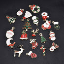 20Pcs/Set Enamel Mixed Christmas Charms Pendant Craft For DIY Jewelry Making Hot