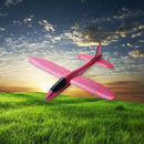 4X(38CM EPP Foam Hand Throw Airplane Rubber Band Ejection Outdoor Launch GlH9U7)