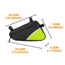Bicycle Bag MTB Road Bike Front Tube Frame Pouch Cycling Equipment (Yellow)