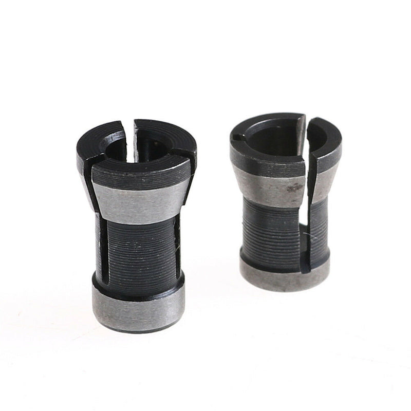 2x 6.35mm 8mm Collet Chuck Adapter Electric Router Engraving Trimming Machine Gw