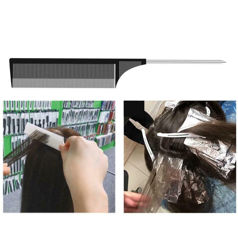 3pcs -resistant Anti-static Weaving Highlighting Foiling Comb Rat Tail