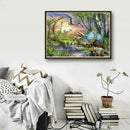 5D DIY Full Drill Square Diamond Painting Dinosaur Cross Stitch Embroidery