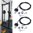 2Pcs Steel Fitness DIY Pulley Cable Machine Hand Training Home Gym Equipment