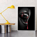 Diamond Painting Vampire Mouth Full Round Rhinestone Picture Set 30x40cm