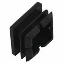 Square Table Chair Leg Tube Pipe Feet Insert Cap 25mmx25mm 20pcs Black