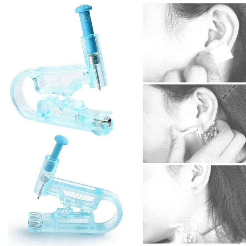 3Pcs Disposable Ear Piercing Tool Set Earring Ear Stud Pierce Kit with Aid Set