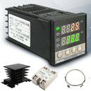 AC 100-240V Digital Thermostat PID Temperature Controller K sensor 40A SSR