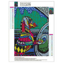 5D DIY Full Drill Diamond Painting Driving Dog Cross Stitch Embroidery Kits