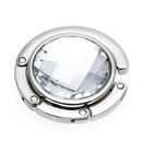 Folding Purse Handbag Holders Crystal Bag Hook Hanger Hold Women White Port I2B3