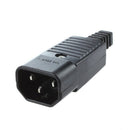 10 PCS IEC320 C14 Male Plug Power Adapter Cable Connector AC 250V 10A
