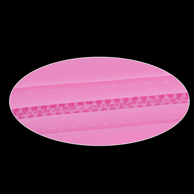 1*Zip Zipper Silicone Cake Fondant Decor Topper Mould Chocolate Baking Mold 3C