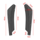 Carbon Fiber Rear Bumper Lip Diffuser Splitter Canard Protector Car Accessories
