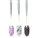 Nail Art Brush Liner Painting Drawing Flower Pen Marble Manicure Tools 3Pcs/Set