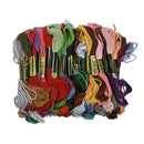 100 skeins coloured embroidery thread cotton cross needle craft sewing flos