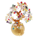 Money Wealth Bag Feng Shui Lucky Tree Natural Colorful Crystal Tree