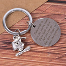 Graduation Keychain Take Pride in Keyring Stainless Steel Graduates Gifts 2 FT