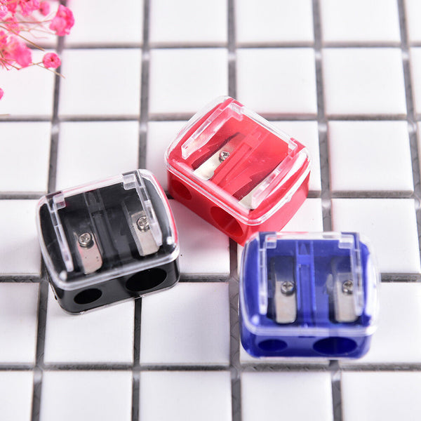 Precision Makeup Cosmetic Pencil Sharpener Eyebrow Lip Liner Eyeliner 2 HoleS Hn