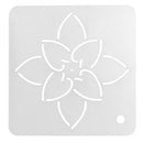2Pcs Square Flower Embroidery Quilt Template Stencils Drawing Sewing Tools