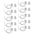 Corded Recessed Magnetic Window/Door Contacts Security Alarm Switch Reed 10-Set
