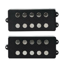 2 Pcs Black Magnet M Style Bass Humbucker 5 String Pickup for Bass Guitar