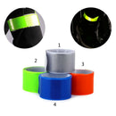 4x Bike Bicycle Reflective Band Strap Pant Legging Snap Tape Armband White