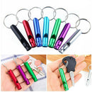 10pcs Aluminum Mini Emergency Survival Whistle Keychain Keyring Camping Tool