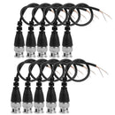10pcs 20cm DC Power BNC Plug Pigtail for CCTV Camera BNC Monitor