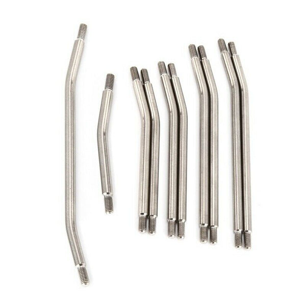 10Pcs Metal Link 5mm Rod Ends Linkage Set for Axial SCX10 II 90046 90047 RC I8Y8