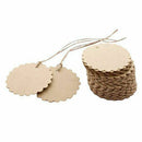 50Pcs Flower KRAFT TAG Swing Paper Blank Brown PartyAccessories Tools Gift