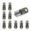 10PCS White Canbus 2825 T10 168 194 W5W Dome License Side Marker LED Light Bulb